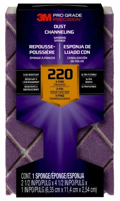 Slipesvamp PRO GRADE 220 ekstra fin korning 11,4x6,35x2,5cm