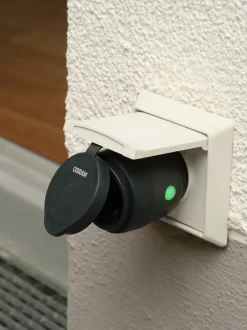 Smart Plugg wifi matter Utendørs Sort