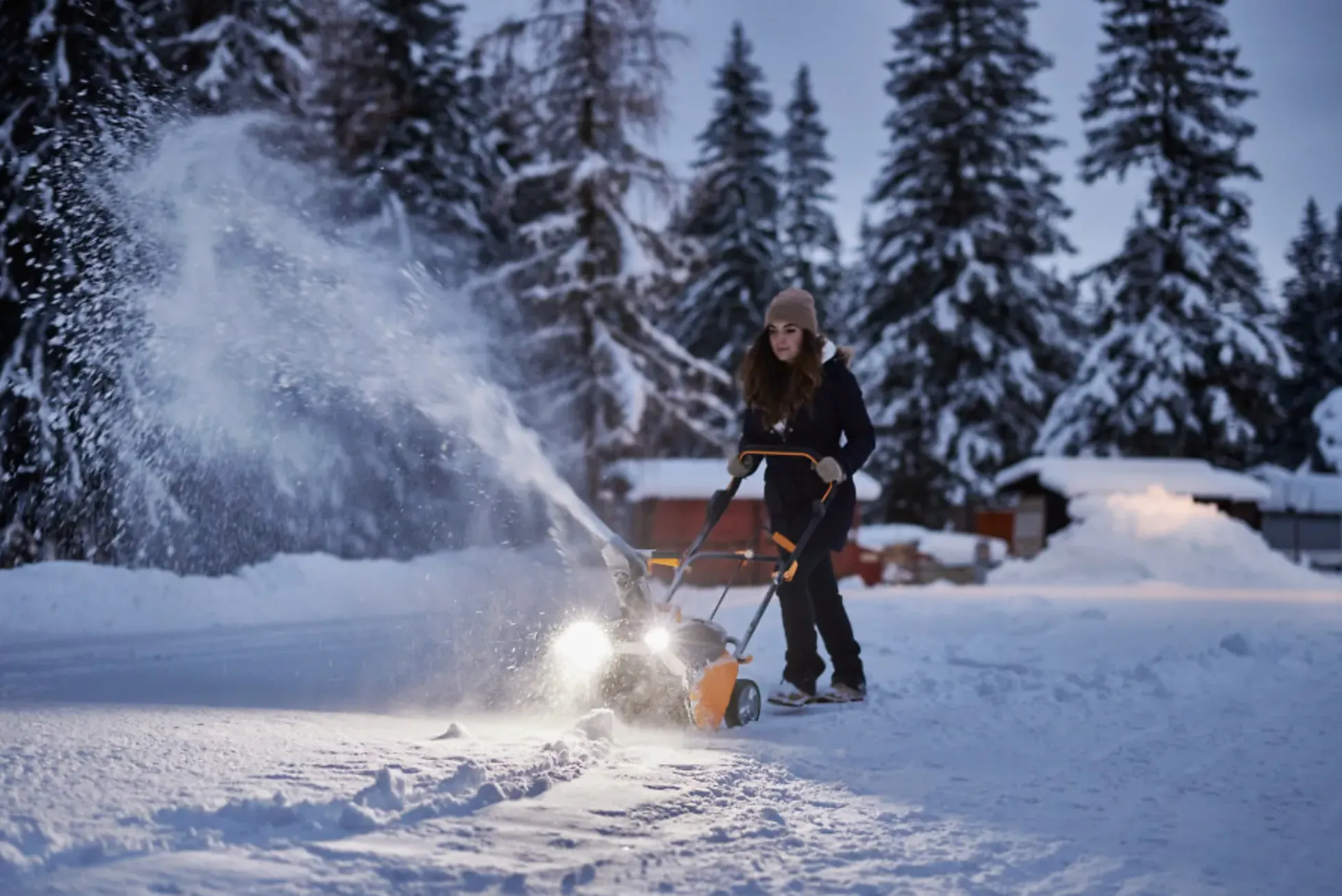 SNØFRESER ETTRINNS MED BATTERIDRIFT 48V ARBEIDSBREDDE 50CM