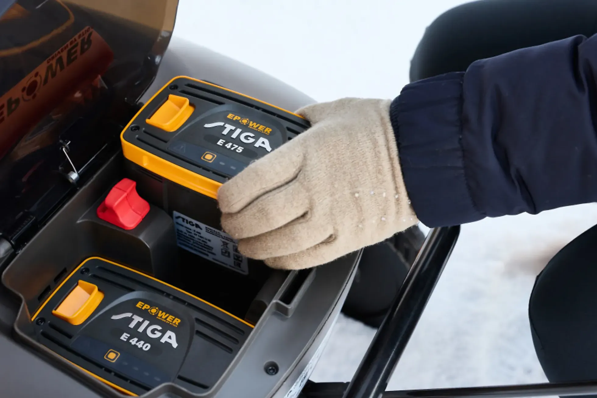 SNØFRESER ETTRINNS MED BATTERIDRIFT 48V ARBEIDSBREDDE 50CM