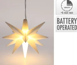 Star ledlys 120mm hvit