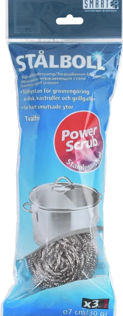 Stålskrubb 30g 3stk