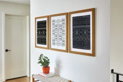 Strips for oppheng av bilder hvit liten 4 par/8 strips
