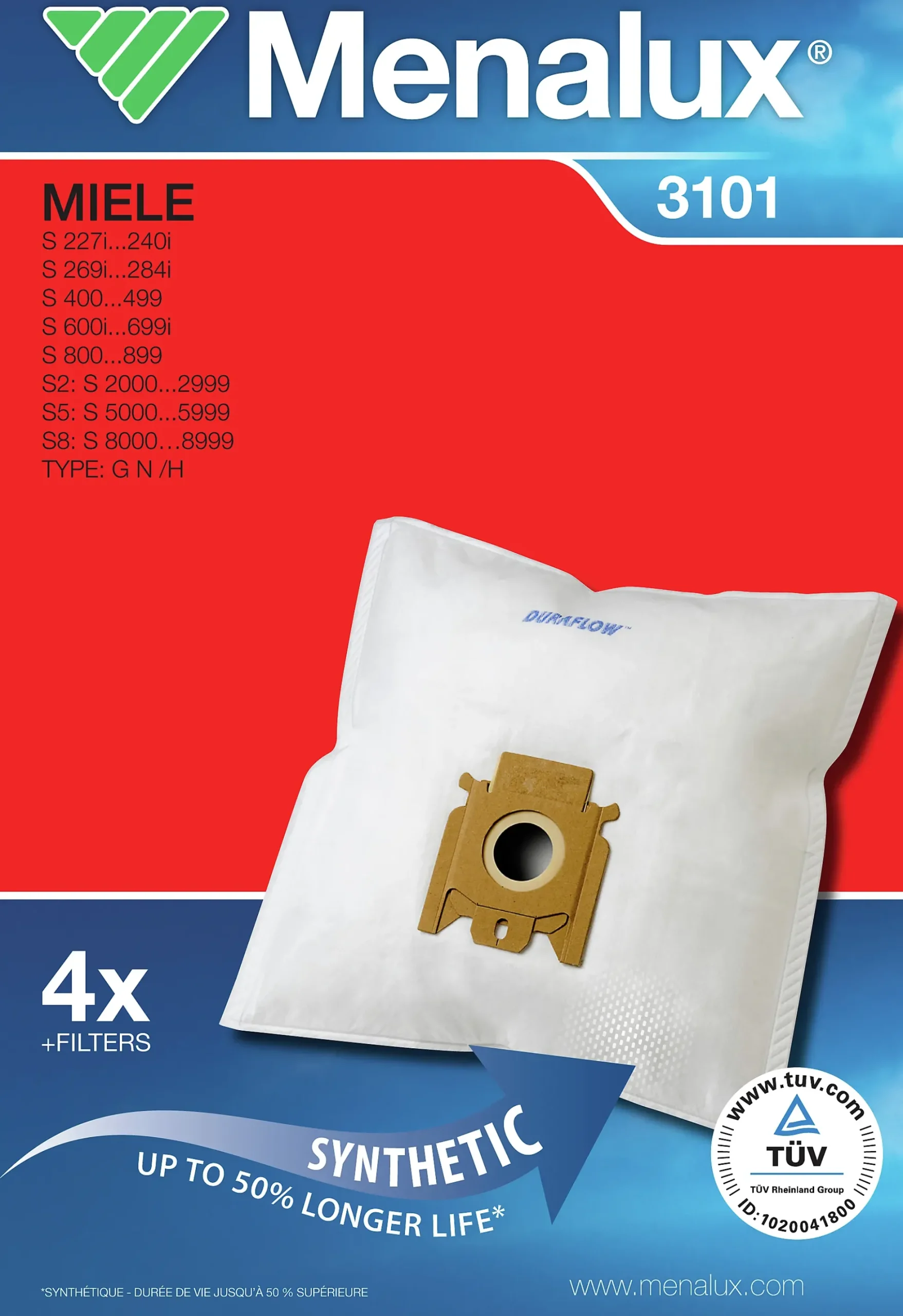 STØVSUGERPOSE T22 3101 4STK