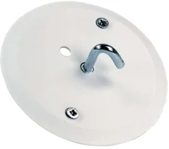 Taklokk med krok hvit 100mm