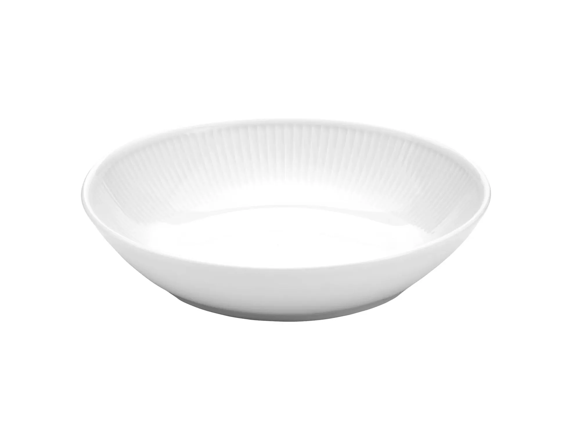 Tallerken dyp Plissé 23cm hvit