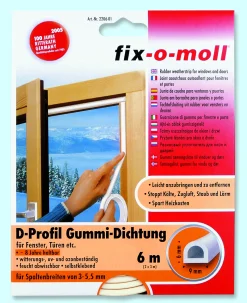 Tetningslist D 6m/9/6mm brun