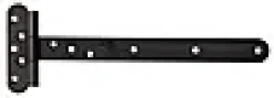 T-hengsel 310mm finstruktur svart med rustfri A4 tapp