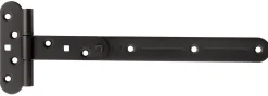 T-hengsel 310mm finstruktur svart med rustfri A4 tapp