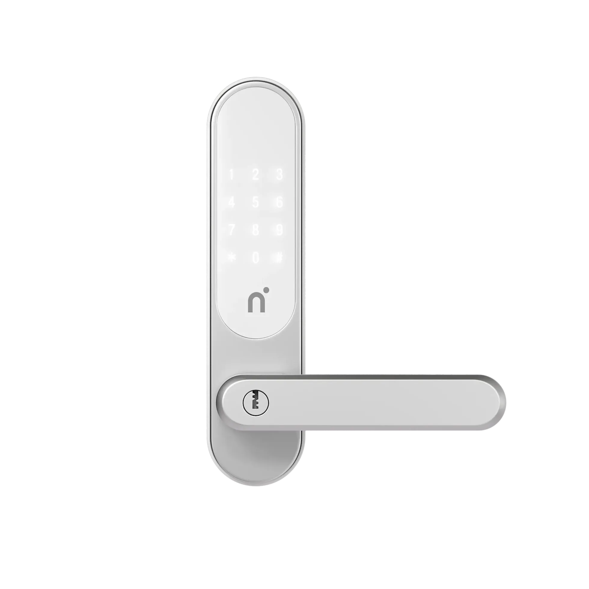 Touch Dørlås Sølv/Hvit