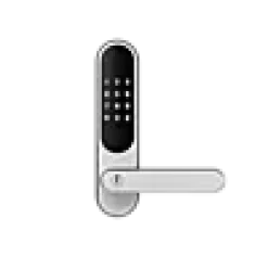 Touch Dørlås Sølv/Sort