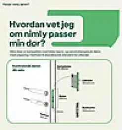 Touch Dørlås Sølv/Sort
