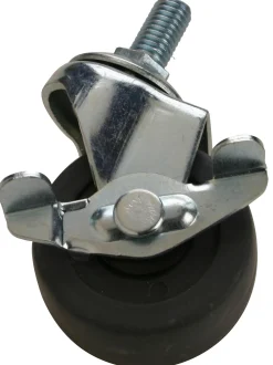 TRANSPORTHJUL Ø50MM M/BOLT OG BREMS