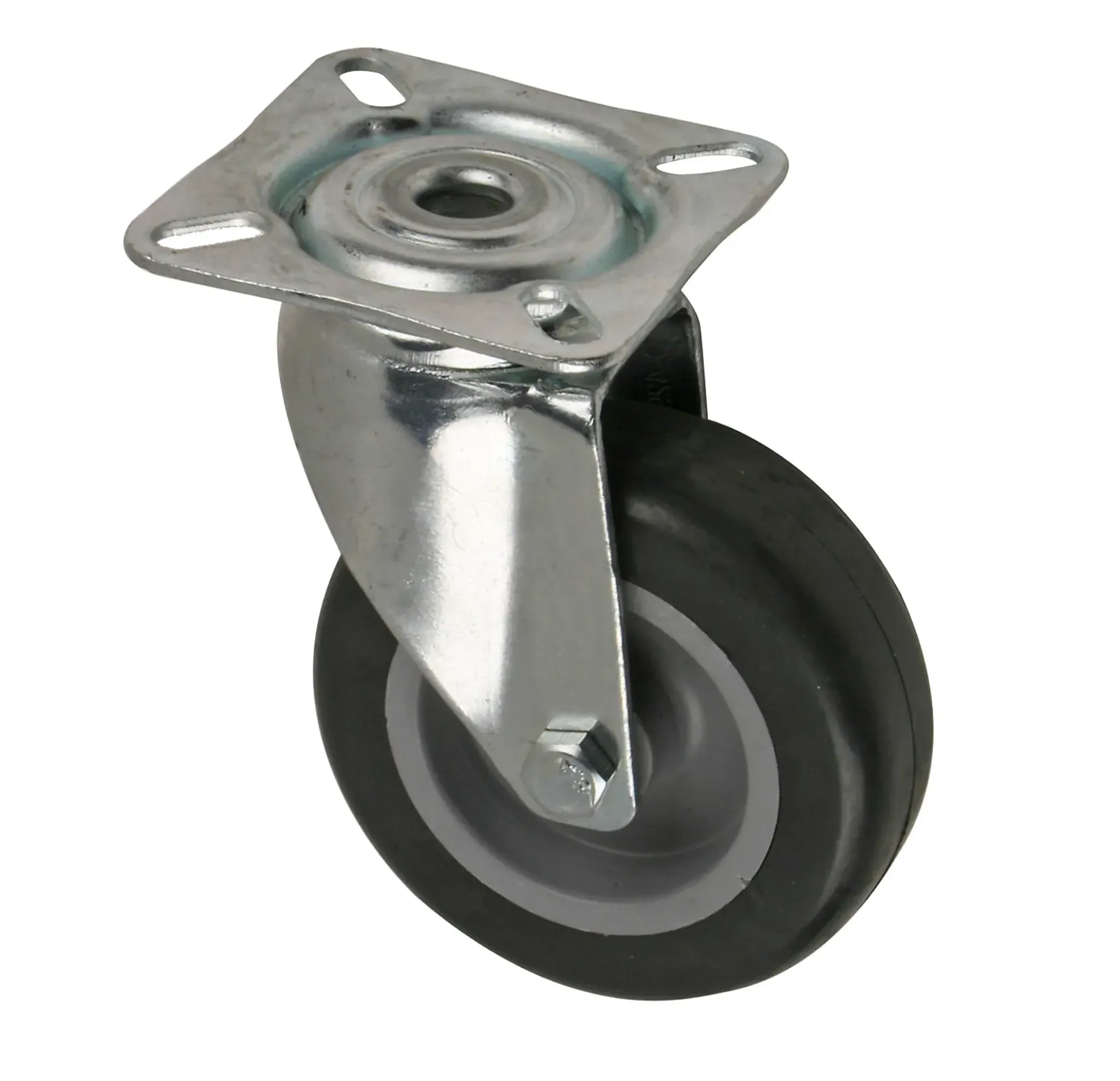 TRANSPORTHJUL Ø75MM M/PLATE