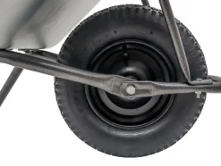 Trillebår med luftgummihjul og hammerlakk 110L