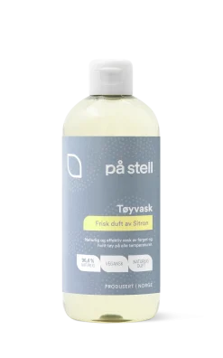 Tøyvask med sitronduft - til farget og hvitt tøy