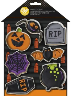 Utstikkersett Halloween 7 deler 7x6cm
