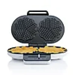 Vaffeljern dobbelt DWA-516W hvit