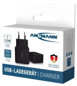 Vegglader 12W 2xUSB-A