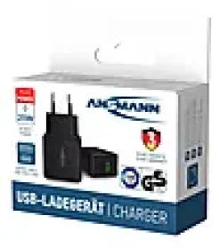 Vegglader 20W 1XUSB-C 1XUSB-A
