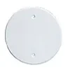 Vegglokk PVC hvit med skruefeste 92mm