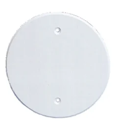 Vegglokk PVC hvit med skruefeste 92mm