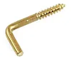 Vinkelkrok 2.7x30mm messing 6stk
