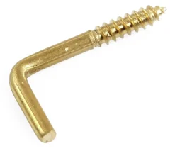 Vinkelkrok 2.7x30mm messing 6stk