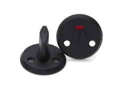 Wc-beslag A262 sort sb med dekkpropp dt 38-42mm