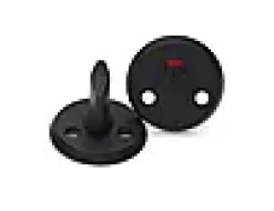 Wc-beslag A262 sort sb med dekkpropp dt 38-42mm