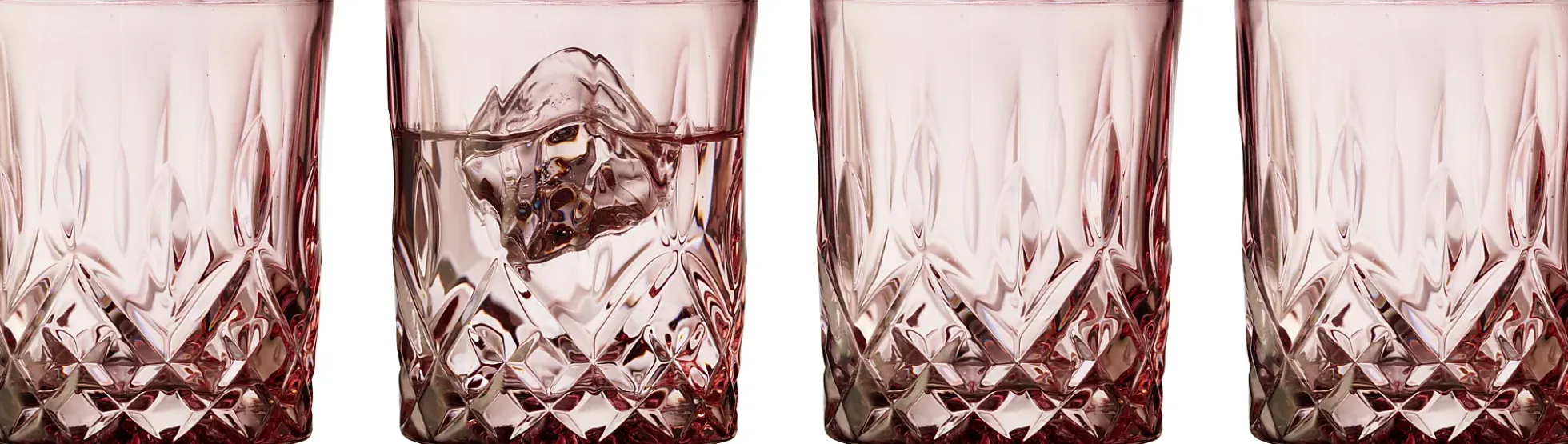 Whiskyglass Sorrento Rosa 32cl 4stk